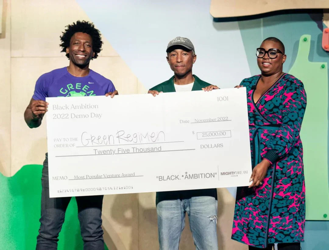 Plant-based functional nutrition startup, Green Regimen, secures funding from Impact Investment Firm and Pharrell Williams’ Black Ambition